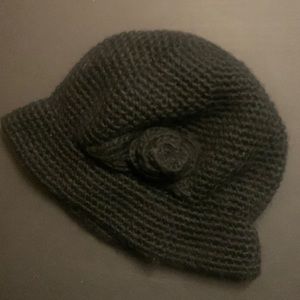 Knitted Black Hat